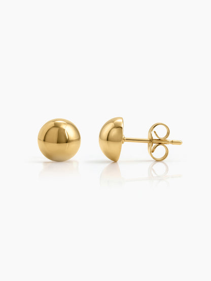 Nuvira 18K Gold Plated Earrings Gold 8MM