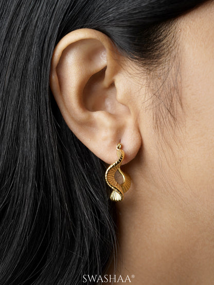 Nyla 18K Gold Plated Hoop Earrings