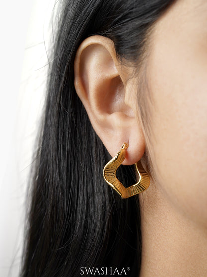 Nyla 18K Gold Plated Hoop Earrings