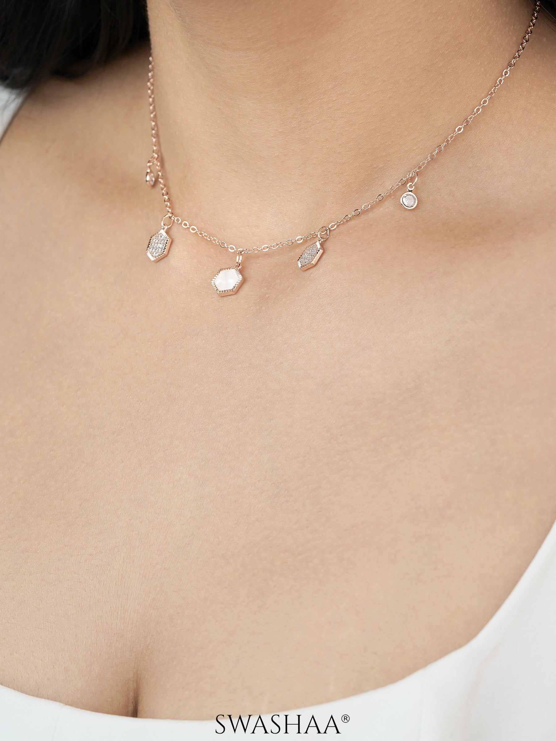 Oadira Rosegold Plated Choker