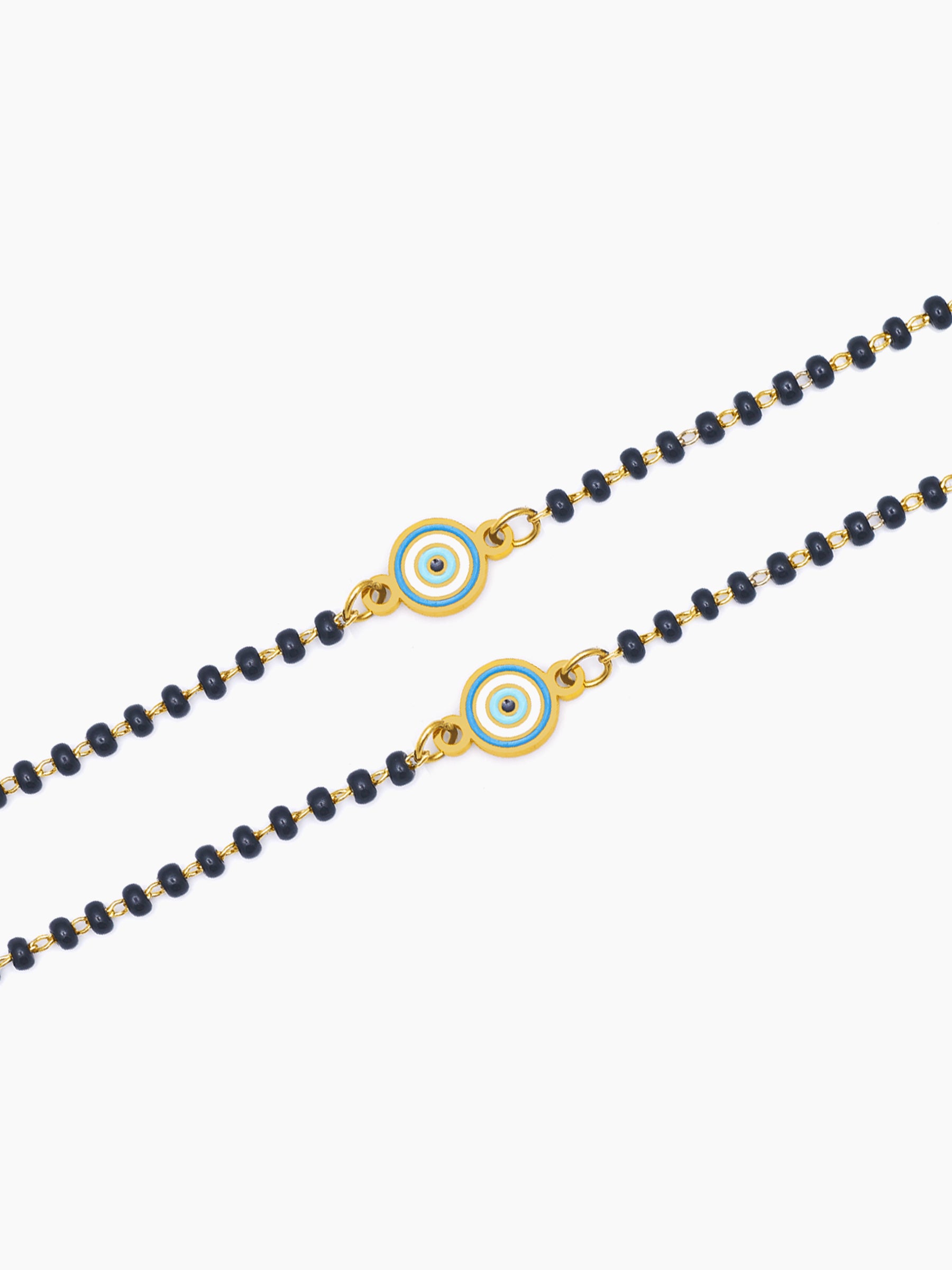 Ocean Eye Charm 18K Gold Plated Kid's Nazariya Loose Bracelet