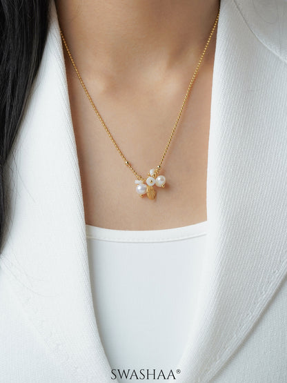 Odette Pearl 18K Gold Plated Necklace