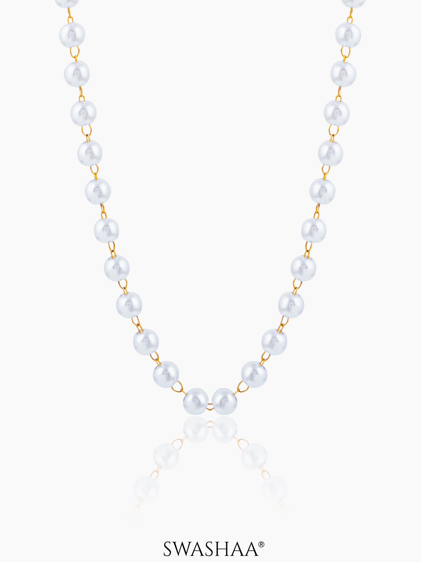 Olay Pearl 18K Gold Plated Necklace Gold