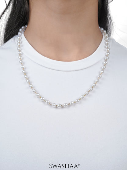 Olay Pearl 18K Gold Plated Necklace