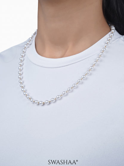 Olay Pearl 18K Gold Plated Necklace