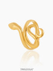 Oni Snake 18K Gold Plated Ring Gold