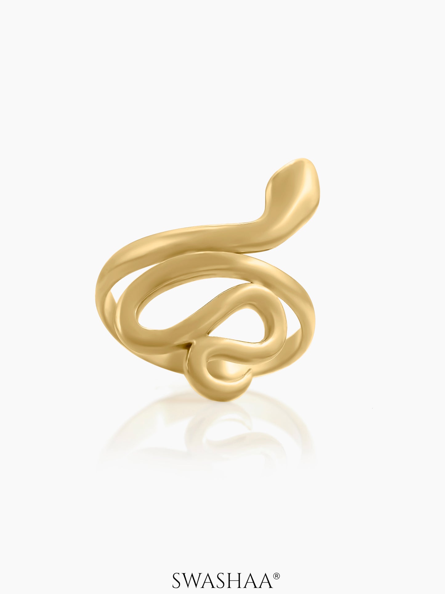 Oni Snake 18K Gold Plated Ring
