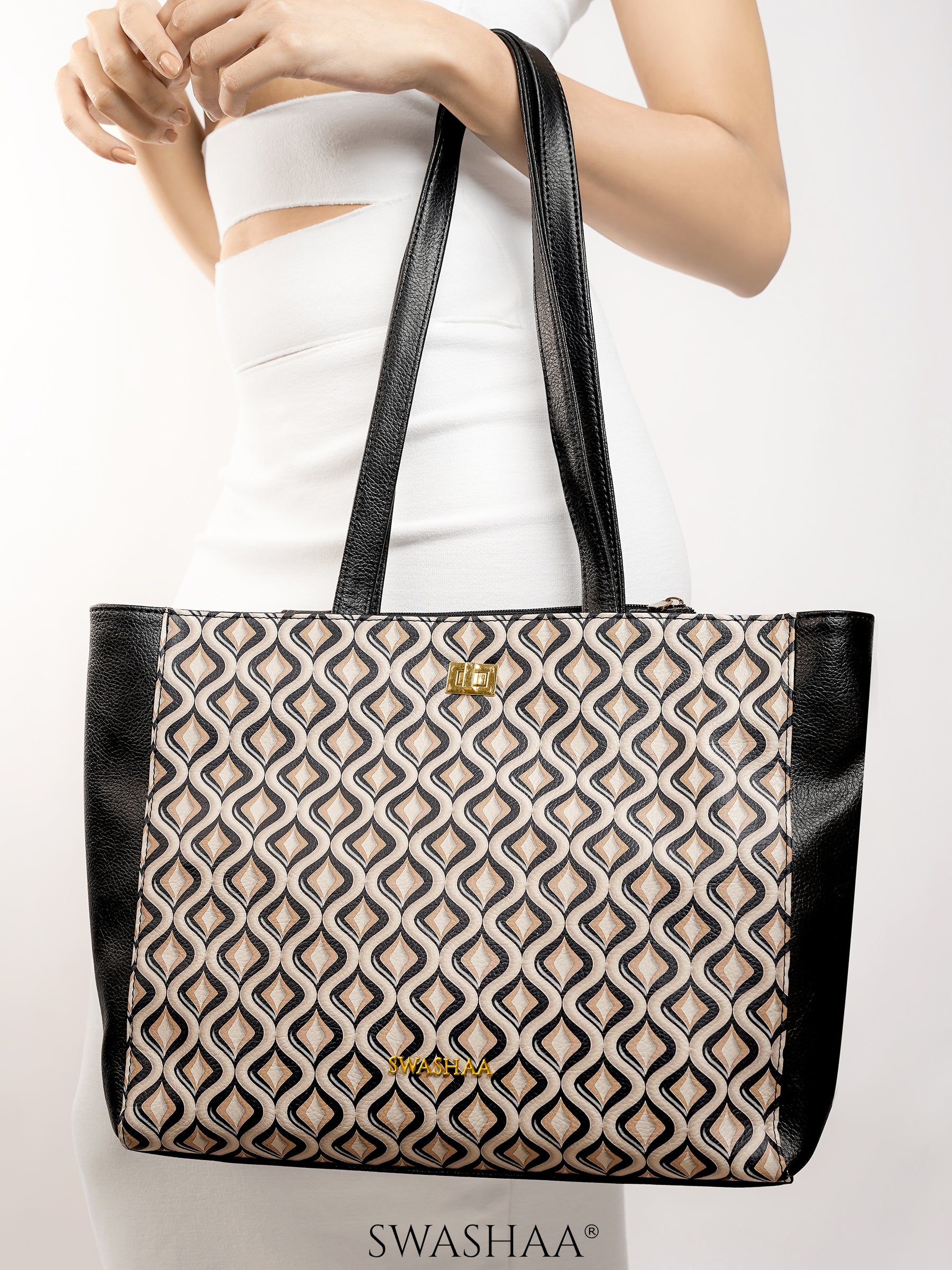 Opal Leather Tote Bag