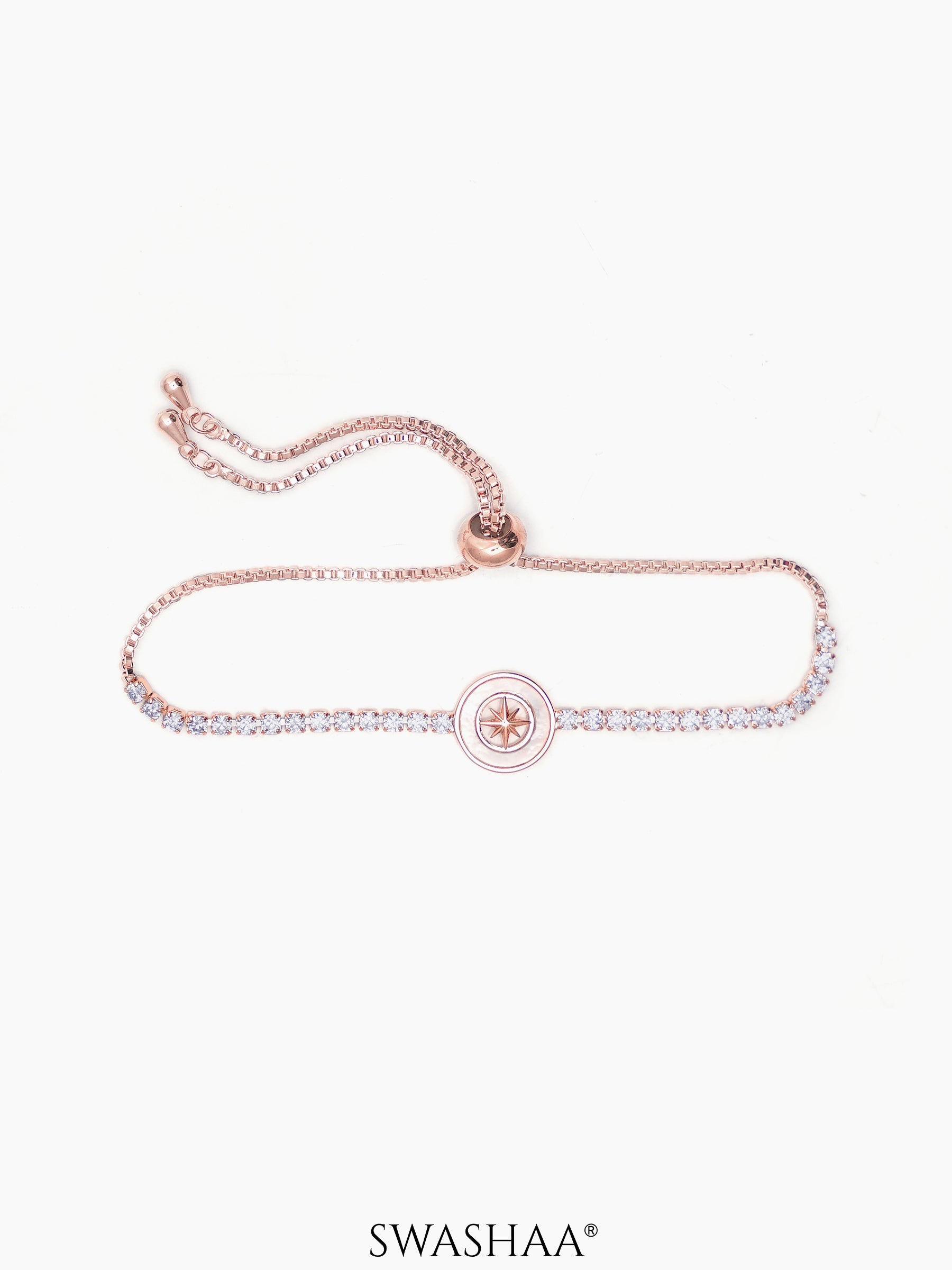 Orena Diamond Bracelet Rosegold Plated