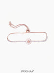 Orena Diamond Bracelet Rosegold Plated