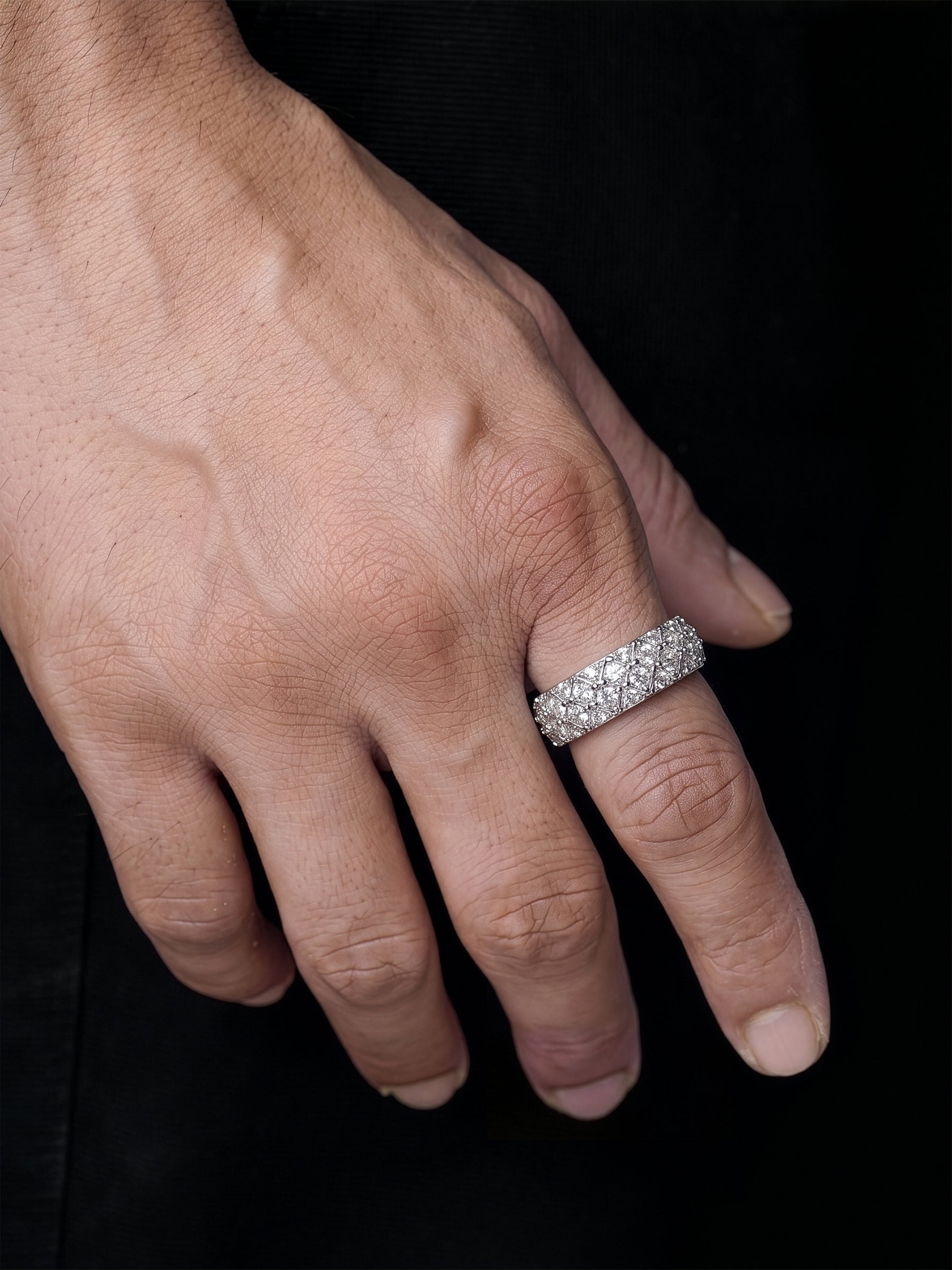 Orix Solitaire Band Men's Ring