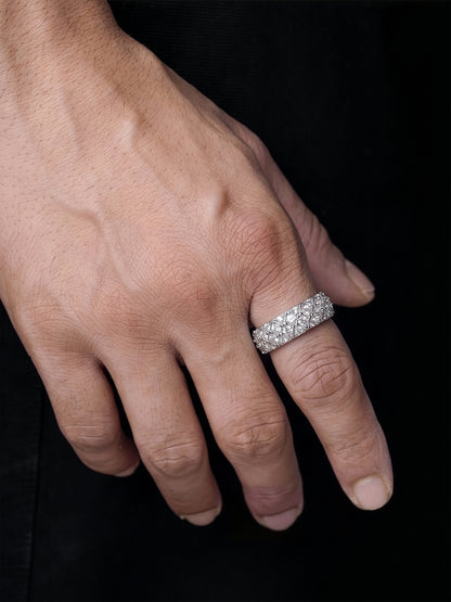 Orix Solitaire Band Men's Ring