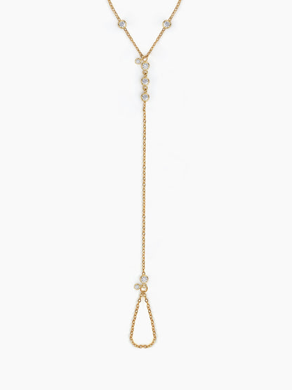 Palora Diamond 18K Gold Plated Ring Bracelet