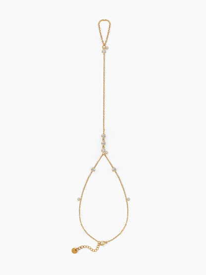 Palora Diamond 18K Gold Plated Ring Bracelet Gold