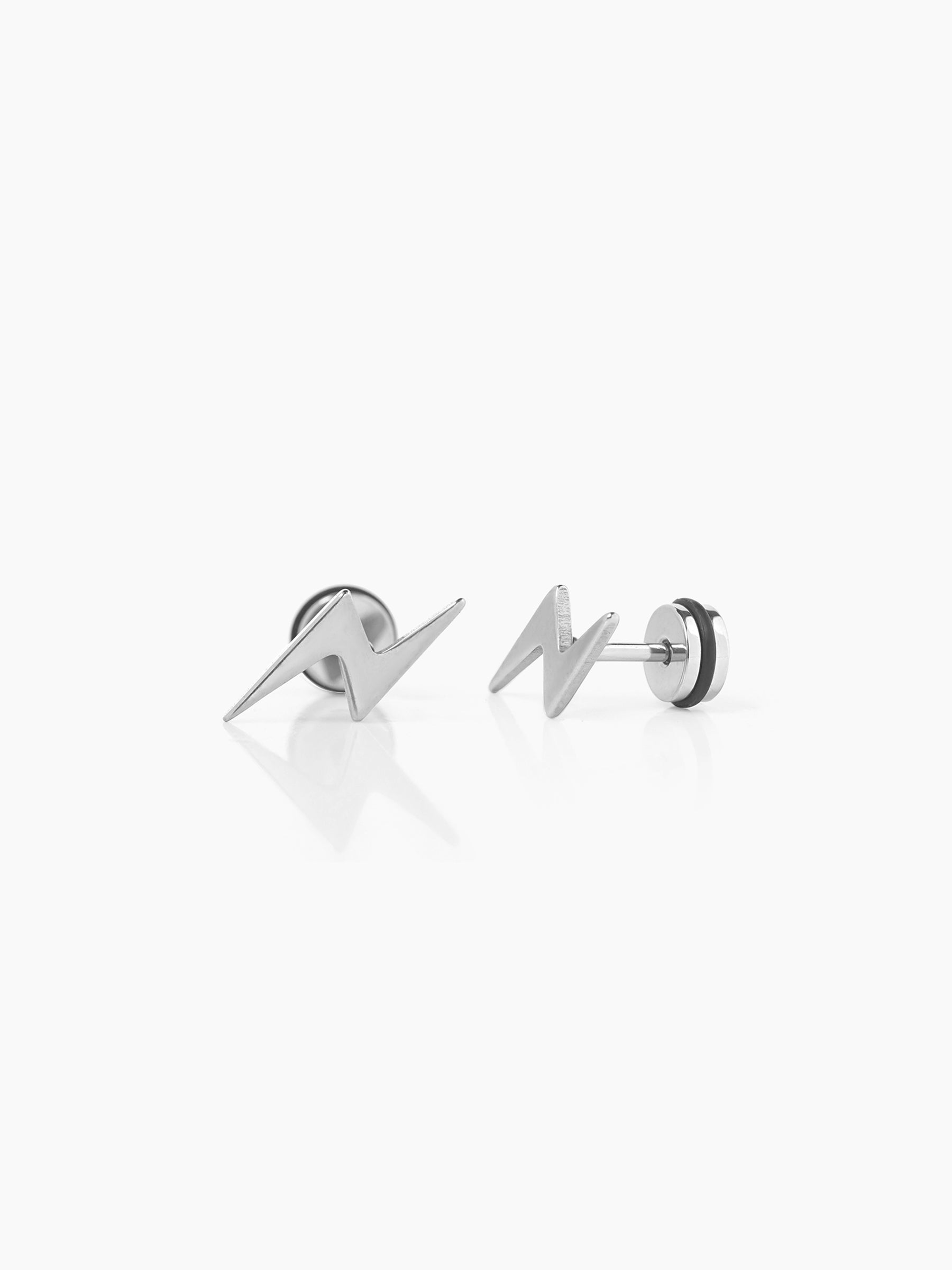 Para Flash Silver Men's Earrings Silver