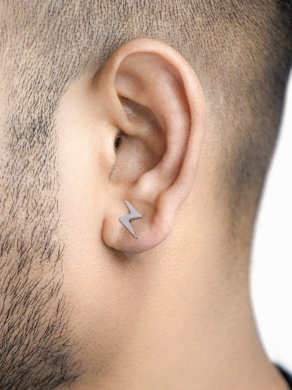 Para Flash Silver Men's Earrings