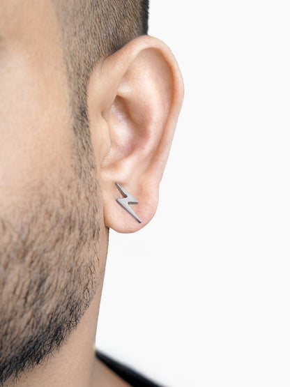 Para Flash Silver Men's Earrings