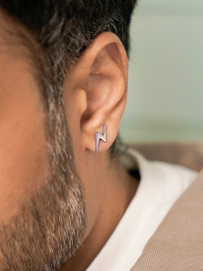 Para Flash Silver Men's Earrings