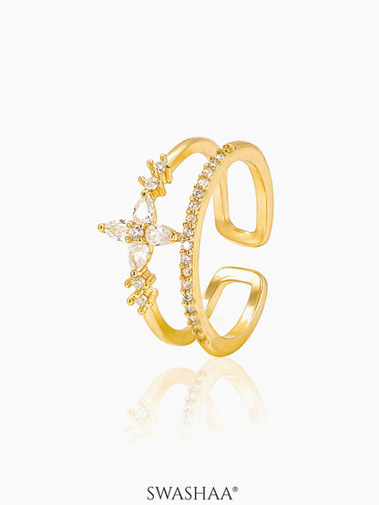 Parisha Ring 18K Gold Plated