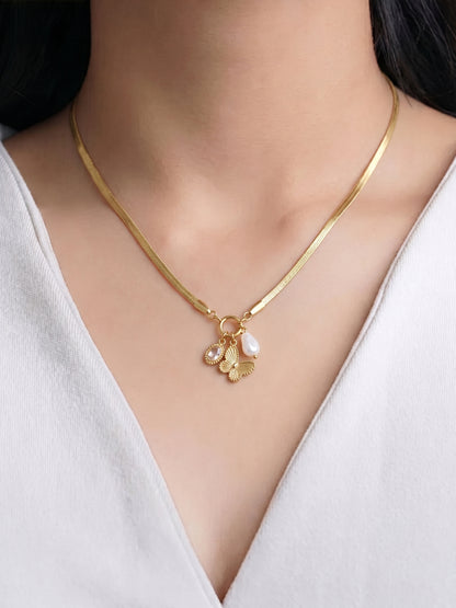 Pearlina Charms Necklace