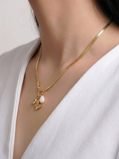 Pearlina Charms Necklace
