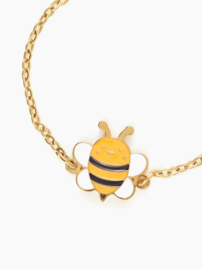 Peeka Bee Butterfly 18K Gold Plated Kid's Bracelet
