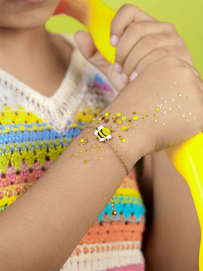 Peeka Bee Butterfly 18K Gold Plated Kid's Bracelet