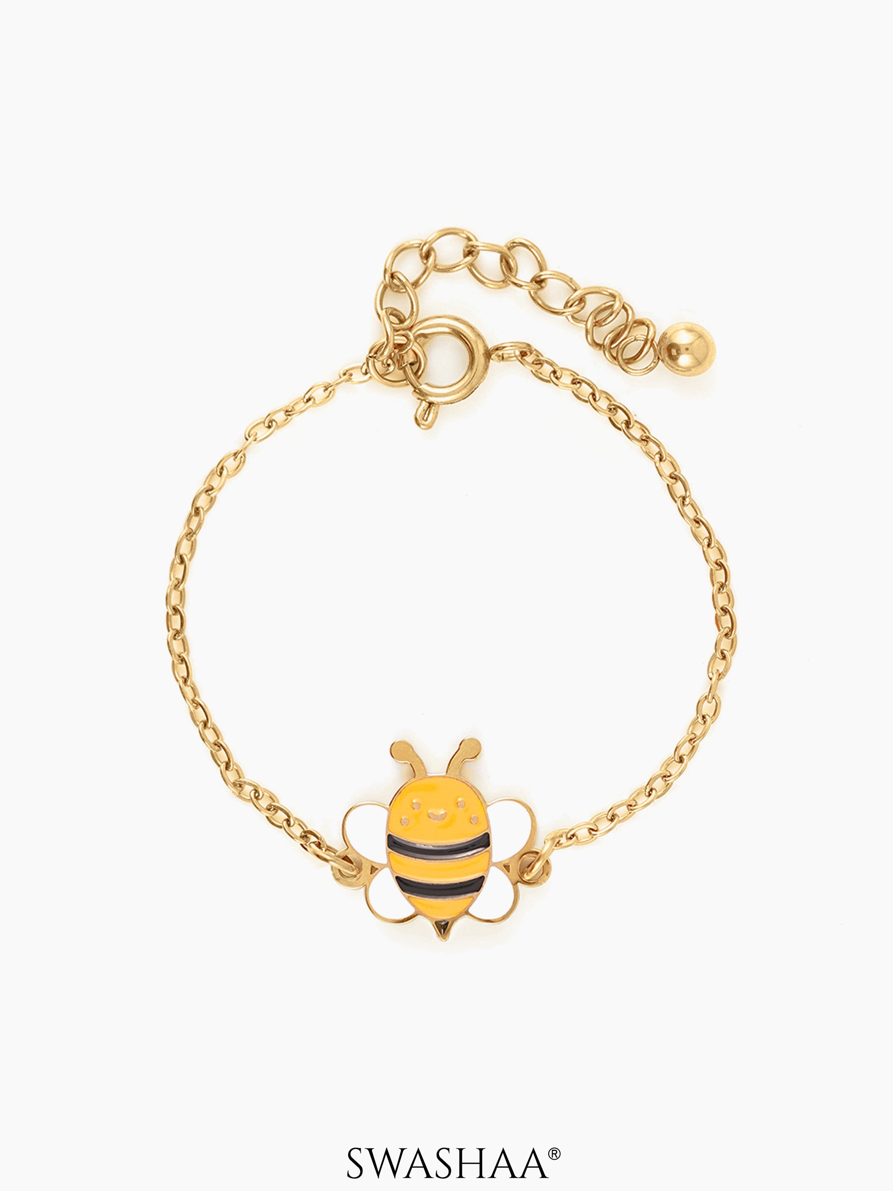 Peeka Bee Butterfly 18K Gold Plated Kid's Bracelet