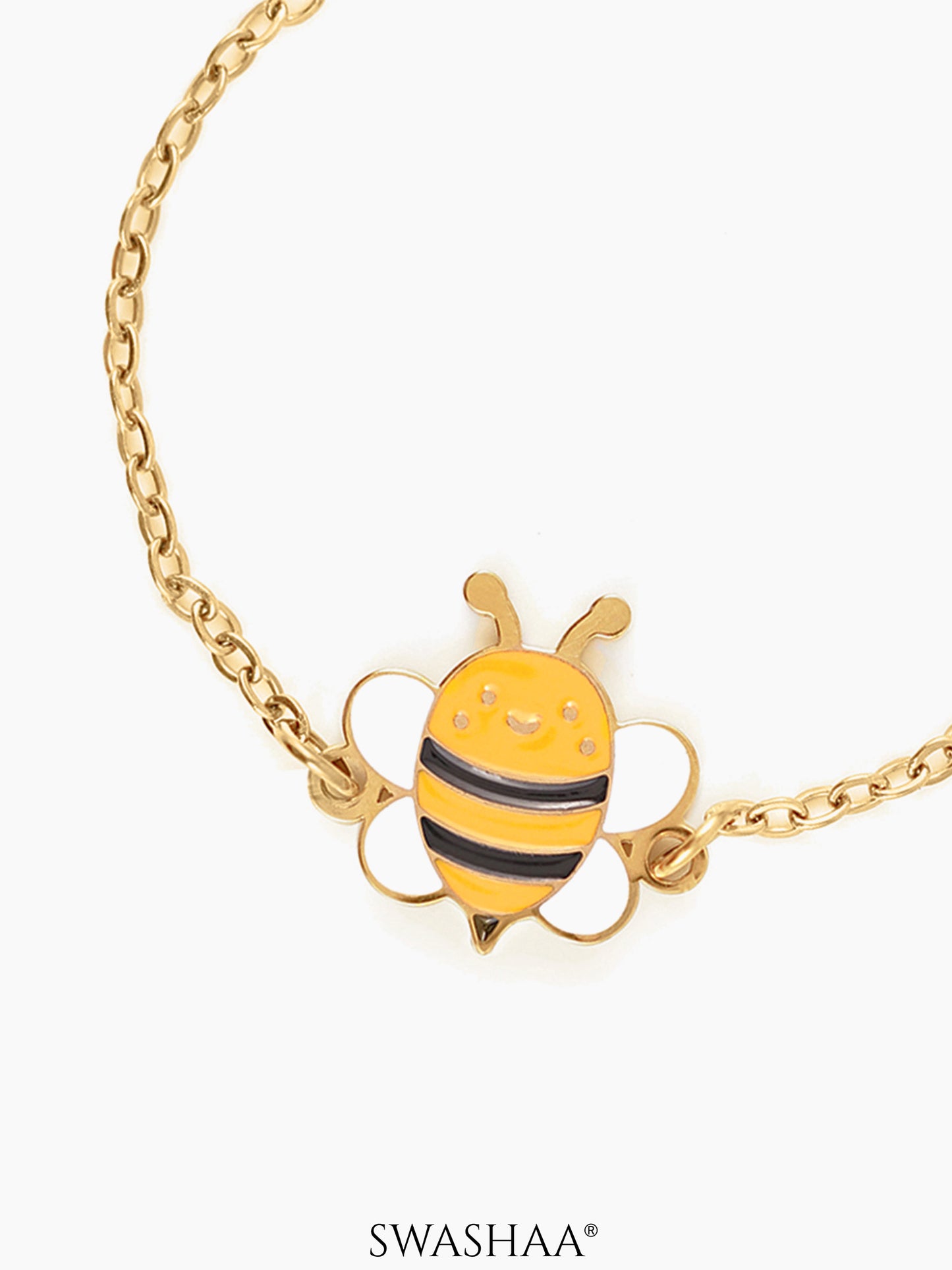 Peeka Bee Butterfly 18K Gold Plated Kid's Bracelet