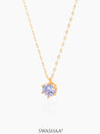 Perennial Solitaire Necklace Gold