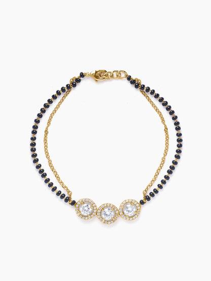 Pihu 18K Gold Plated Mangalsutra Bracelet
