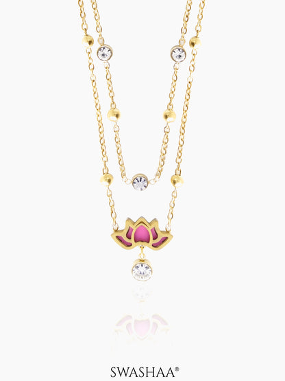 Pious 18K Gold Plated Women's Necklace Gold