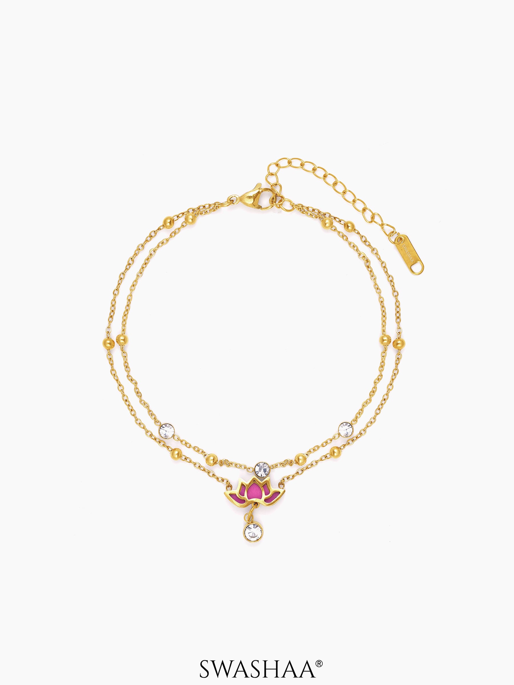 Pious 18K Gold Plated Women's Anklet Gold
