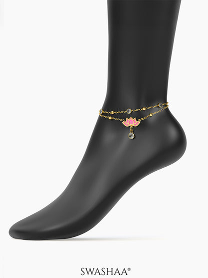 Pious 18K Gold Plated Women's Anklet