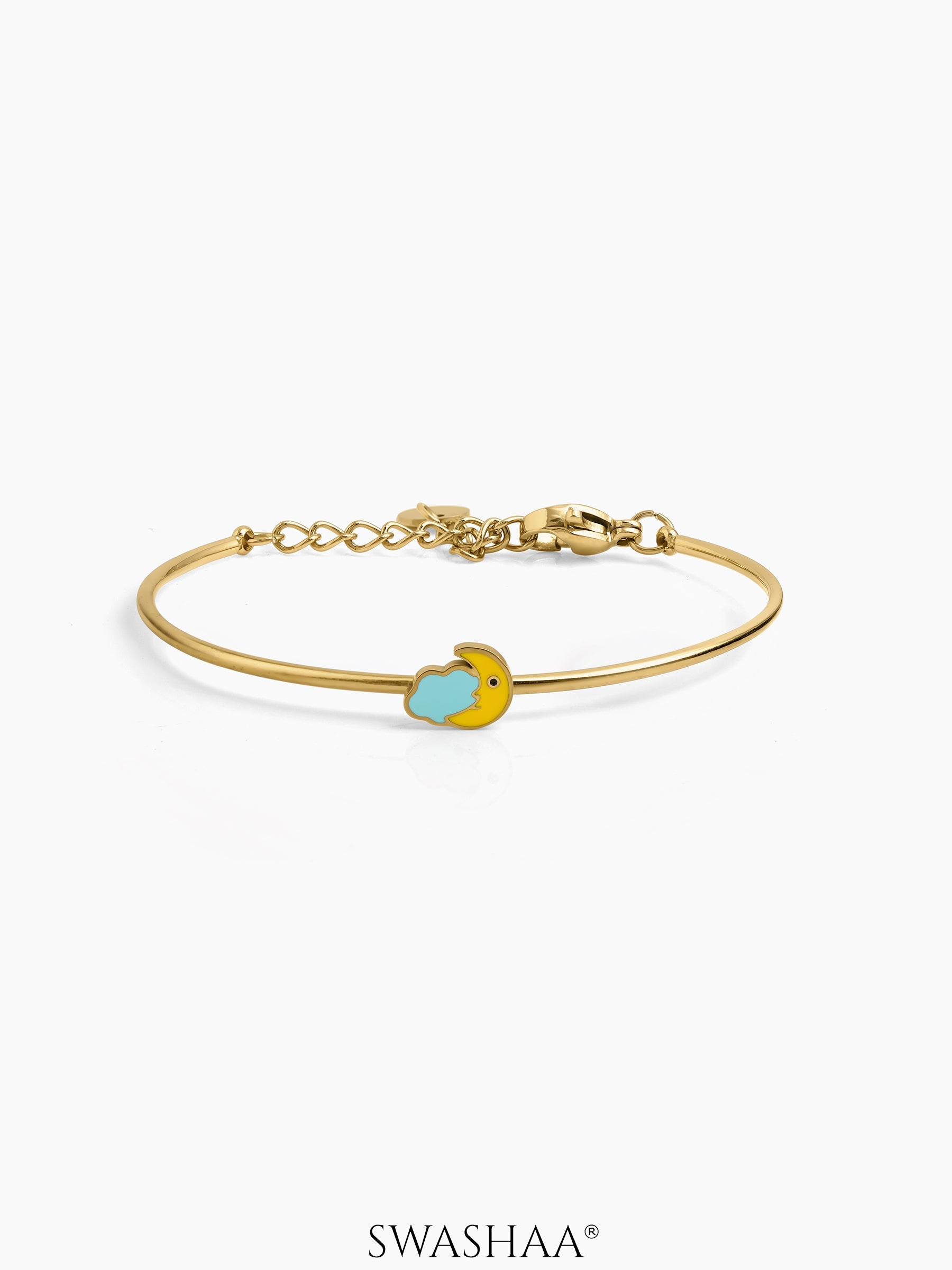Puffy Night Glow Kid's Kada Bracelet 18K Gold Plated
