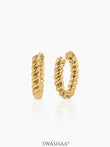 Quintus 18K Gold Plated Hoop Earrings Gold