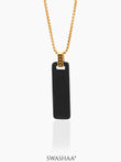 Zoren Tag 18K Gold Plated Men's Chain Pendant Gold