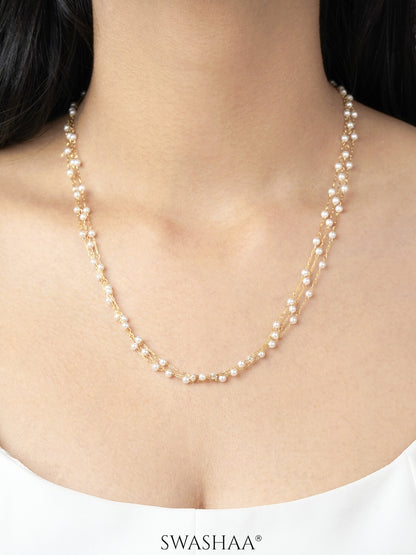 Rain Pearl 18K Gold Plated Necklace