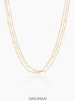 Rain Pearl 18K Gold Plated Necklace Gold