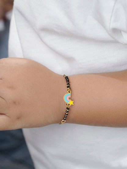 Rainbow Star 18K Gold Plated Kid's Nazariya Bracelet