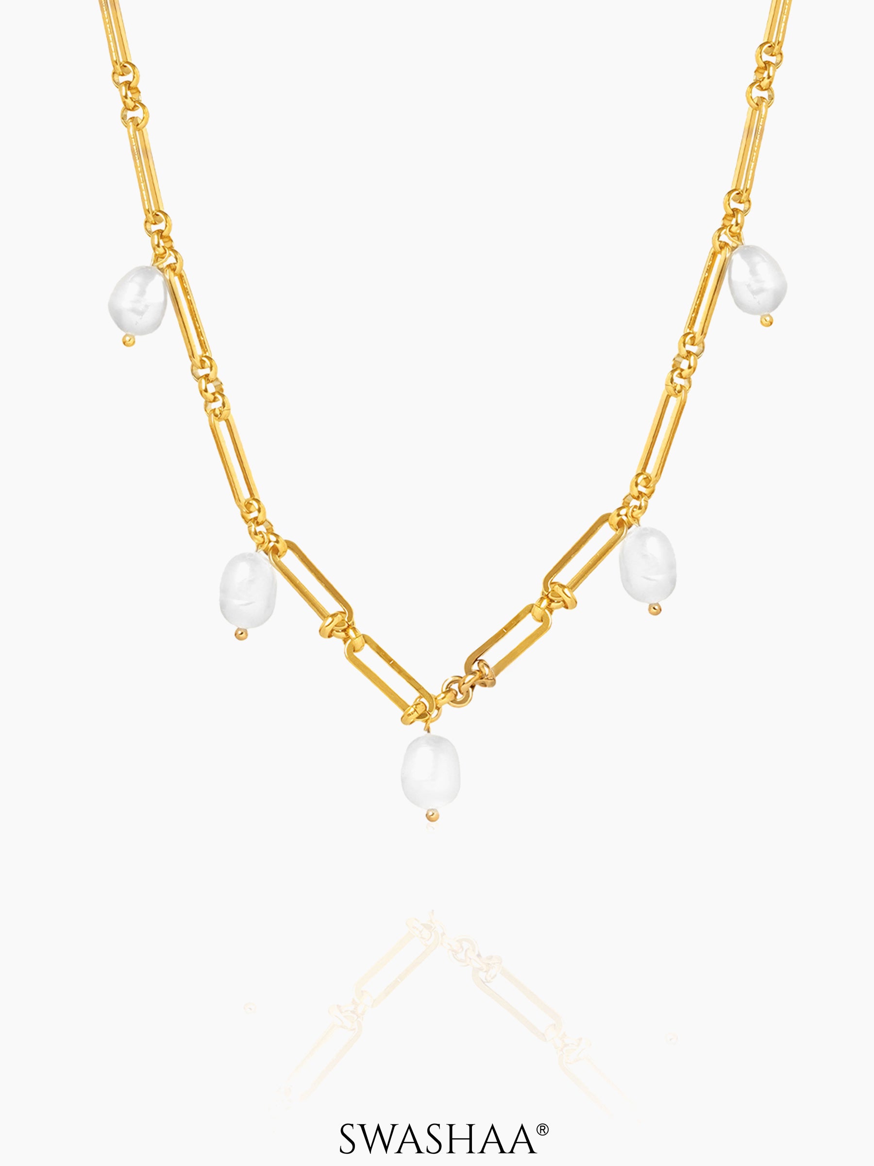 Ramya 18K Gold Plated Necklace Gold