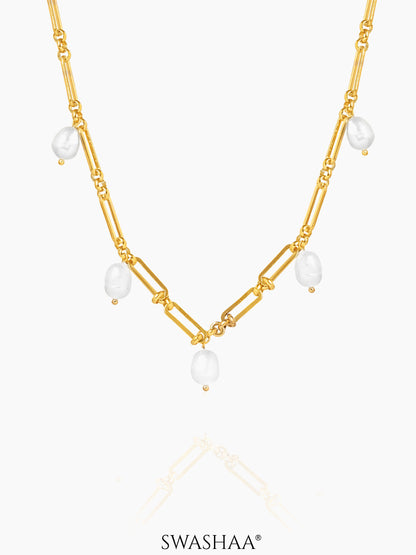 Ramya 18K Gold Plated Necklace Gold