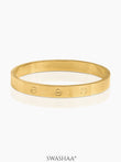 Renix Screw Emblem Men's Bracelet 18K Gold Plated