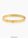 Renix Screw Emblem Women's Bracelet 18K Gold Plated