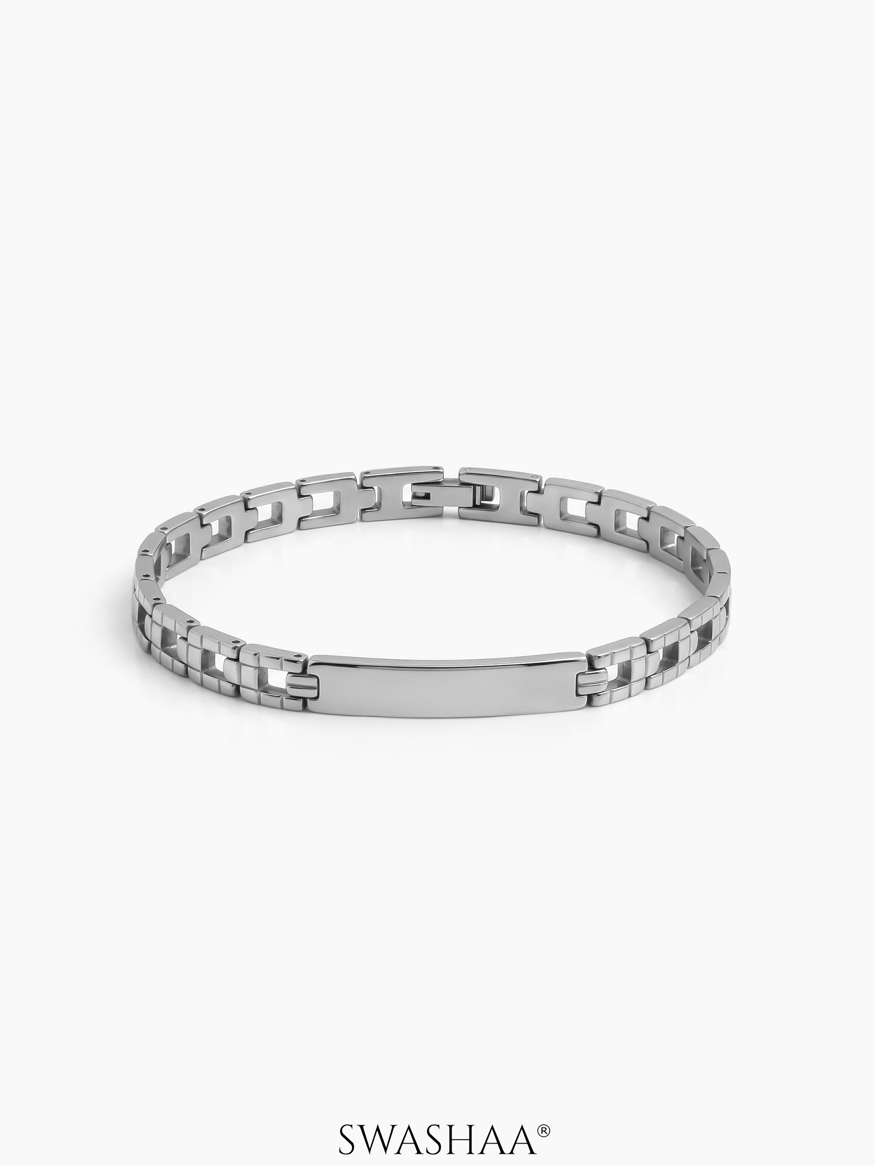 Revikon Watch Belt Men's Bracelet Silver