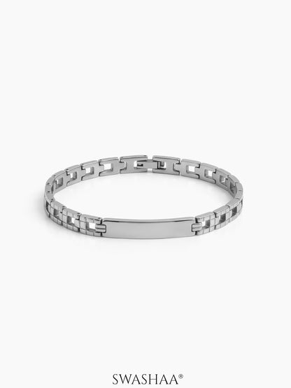 Revikon Watch Belt Men's Bracelet Silver