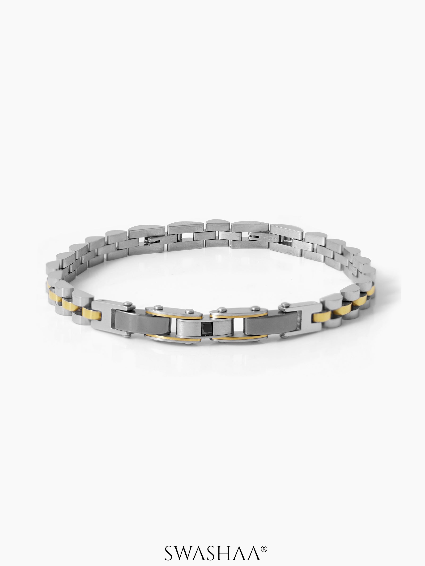 Rhett Men's Watch Belt Bracelet Silver