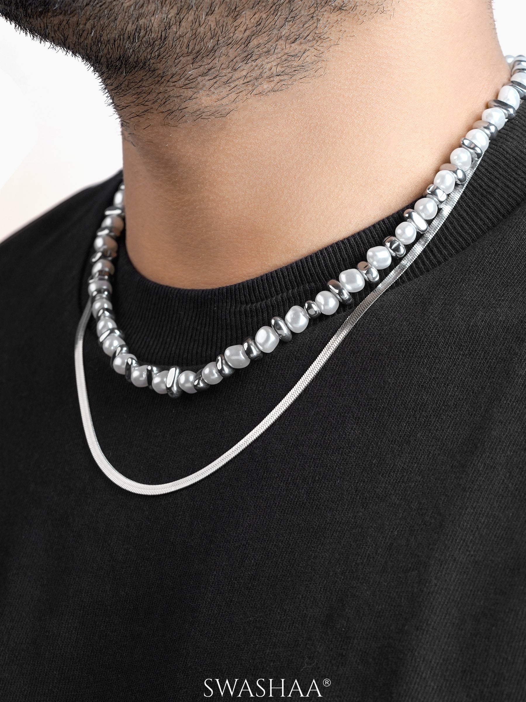 Rian Beaded Layered Men's Chain