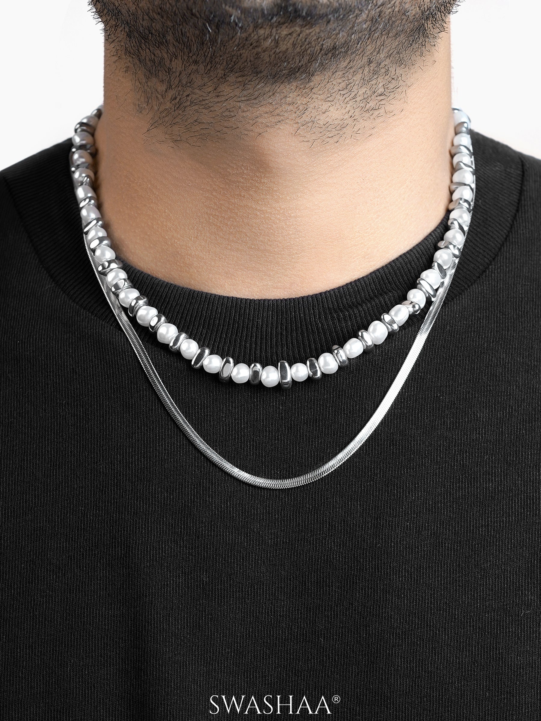 Rian Beaded Layered Men's Chain