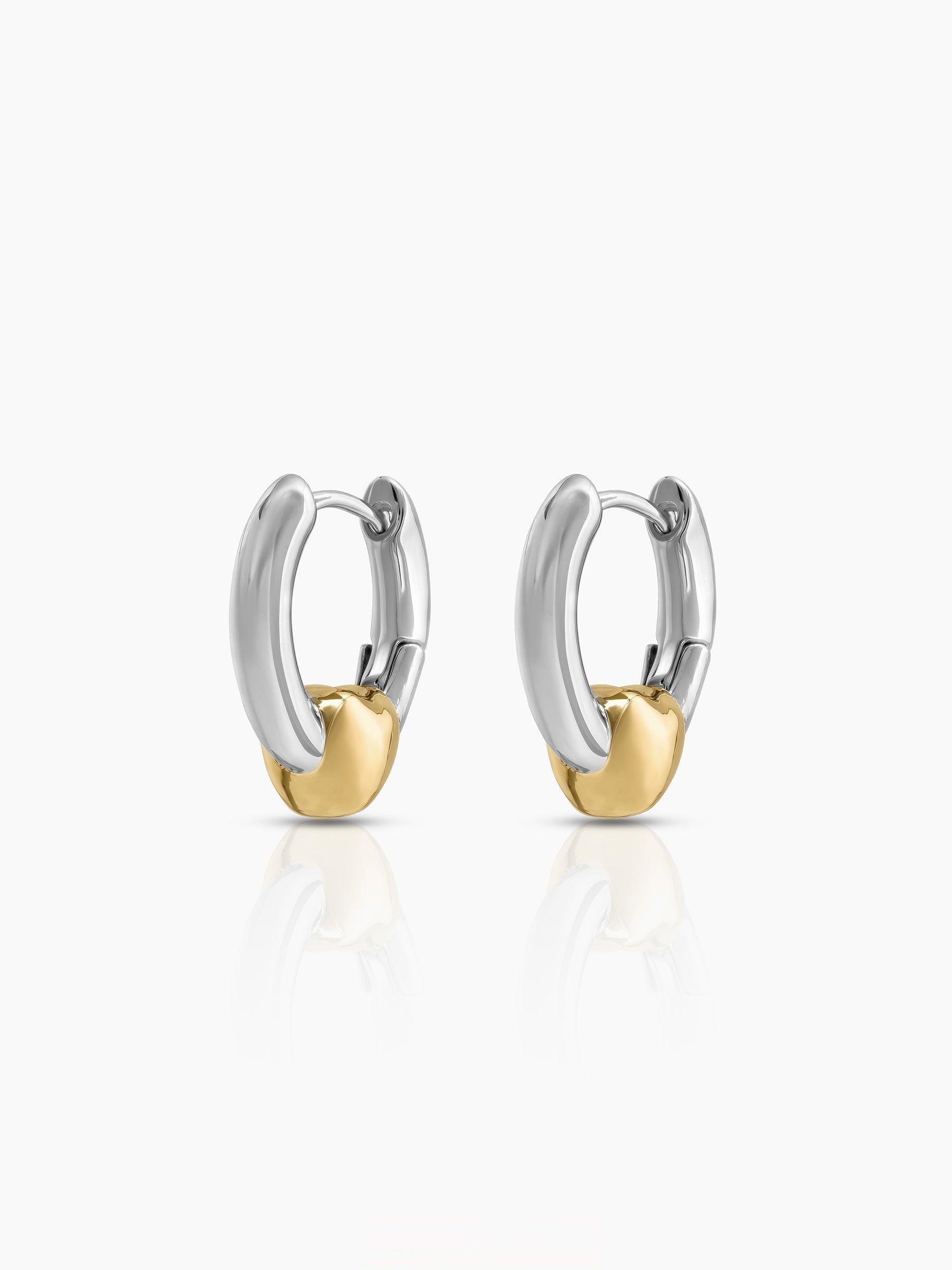Rinava Heart Hoop Earrings